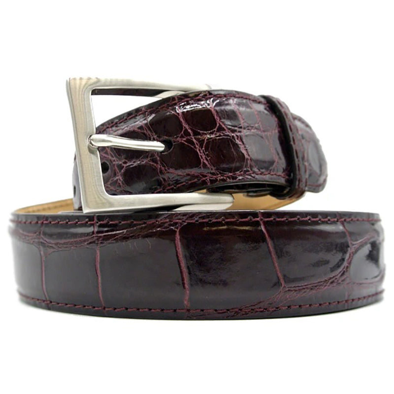 Zelli Alligator Belt Bordeaux