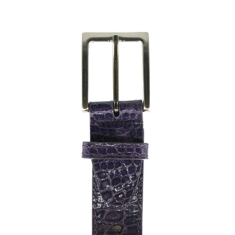 Zelli Alligator Belt Dark Purple (70-100-DPR)