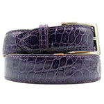 Zelli Alligator Belt Dark Purple