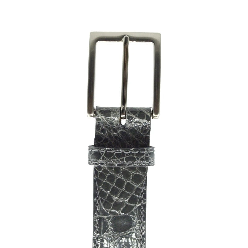 Zelli Alligator Belt Grey (70-100-GRY)