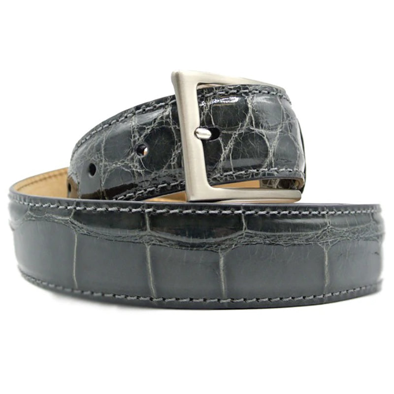 Zelli Alligator Belt Grey