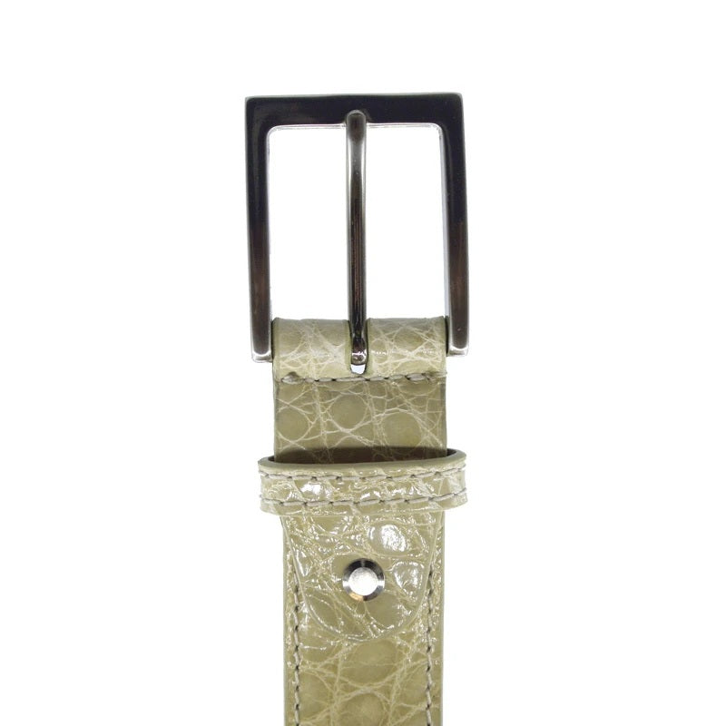 Zelli Alligator Belt Ivory (70-100-IVR)