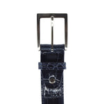 Zelli Alligator Belt Navy (70-100-NVY)