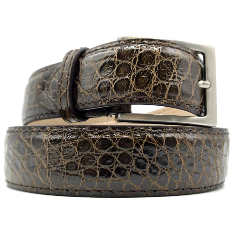 Zelli Alligator Belt Nicotine