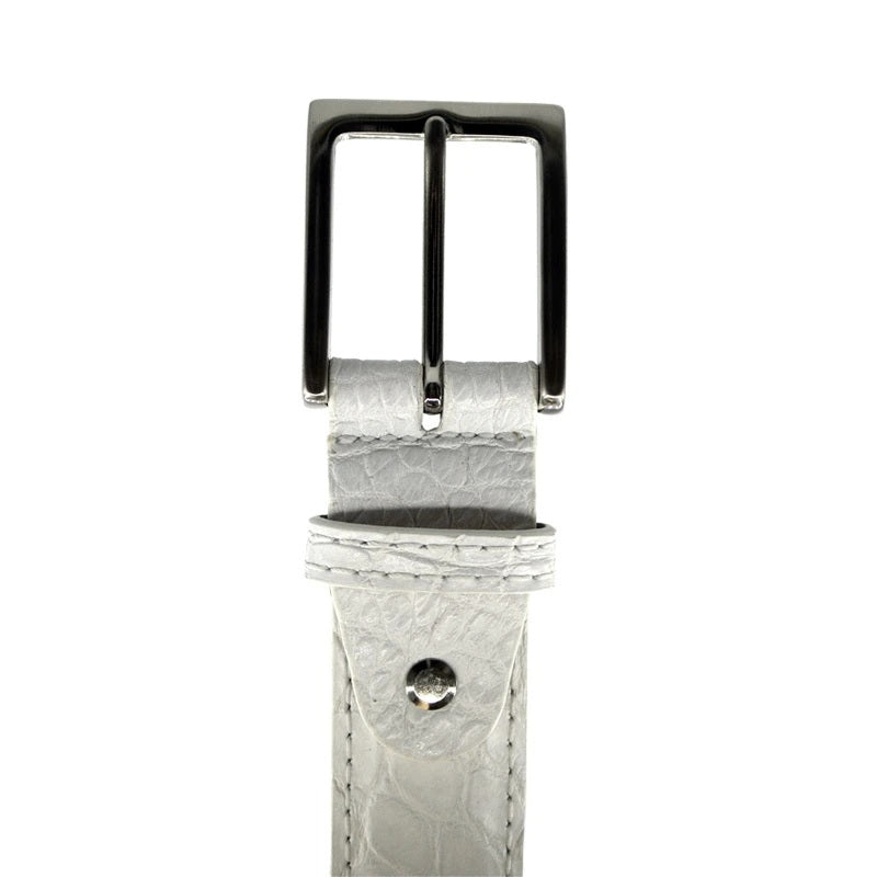 Zelli Alligator Belt White (70-100-WHT)