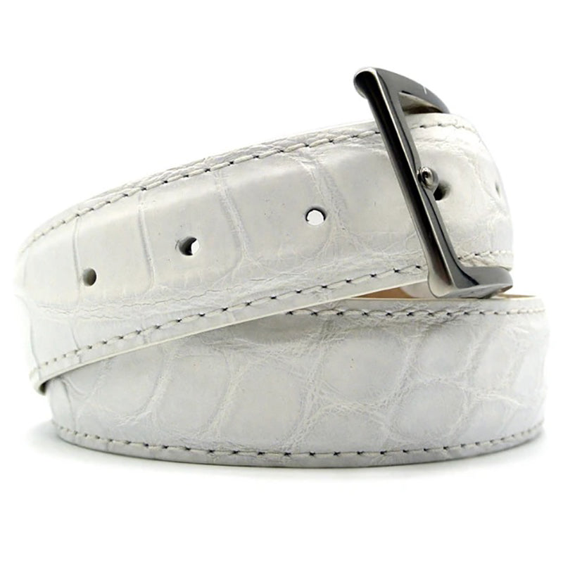 Zelli Alligator Belt White