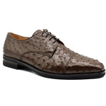 Zelli Andrea Ostrich Cap Toe Shoes Brown
