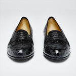 Zelli Angelo Genuine Ostrich Loafers Black