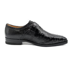Zelli Antonio Ostrich Monk Strap Shoes Black
