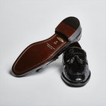Zelli Aviano Genuine Crocodile Tassel Loafer Black