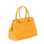 Zelli Bella Genuine Ostrich Handbag Buttercup