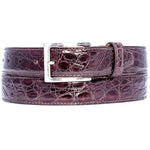 Zelli Caiman Crocodile Belt Nicotine