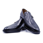 Zelli Calf Side Monk Strap Shoes Black