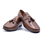 Zelli Calf Tassel Driving Cognac