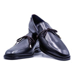 Zelli Calf Twist Tie Loafers Black
