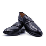 Zelli Calfskin Penny Loafers Black