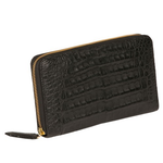 Zelli Camilla Genuine Crocodile Wallet Black