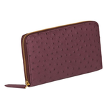 Zelli Camilla Genuine Ostrich Wallet Purple