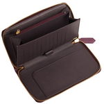 Zelli Camilla Genuine Ostrich Wallet Purple