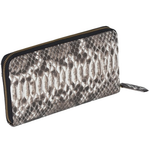 Zelli Camilla Genuine Python Wallet Black / White