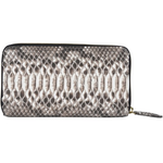 Zelli Camilla Genuine Python Wallet Black / White
