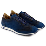 Zelli Costa Suede & Crocodile Sneakers Navy (66-200-NVY)