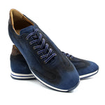 Zelli Costa Suede & Crocodile Sneakers Navy (66-200-NVY)