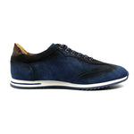 Zelli Costa Suede & Crocodile Sneakers Navy (66-200-NVY)
