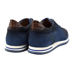 Zelli Costa Suede & Crocodile Sneakers Navy (66-200-NVY)