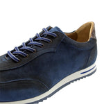 Zelli Costa Suede & Crocodile Sneakers Navy (66-200-NVY)