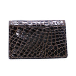 Zelli Crocodile Card Case Nicotine
