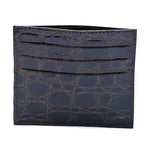 Zelli Crocodile Card Holder Nicotine