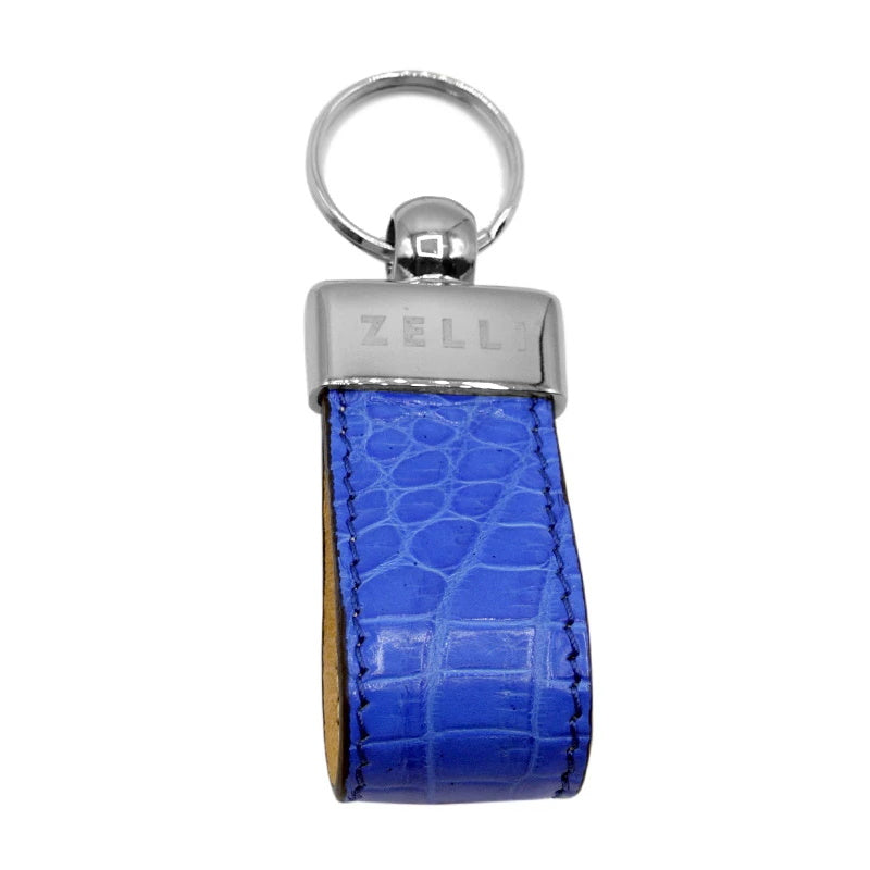 Zelli Crocodile Key Loop Sapphire
