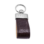 Zelli Crocodile Key Loop Walnut
