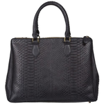 Zelli Daniella Genuine Python Handbag Black
