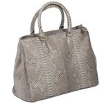 Zelli Daniella Genuine Python Handbag Natural