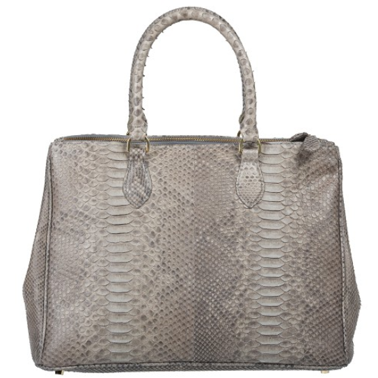 Zelli Daniella Genuine Python Handbag Natural