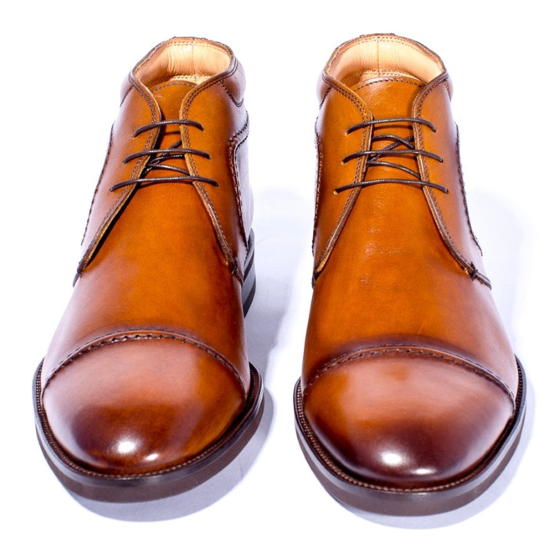 Zelli Dante Calfskin Boots Camel