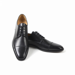 Zelli Enzo Cap Toe Shoes Black (25-553-BLK)