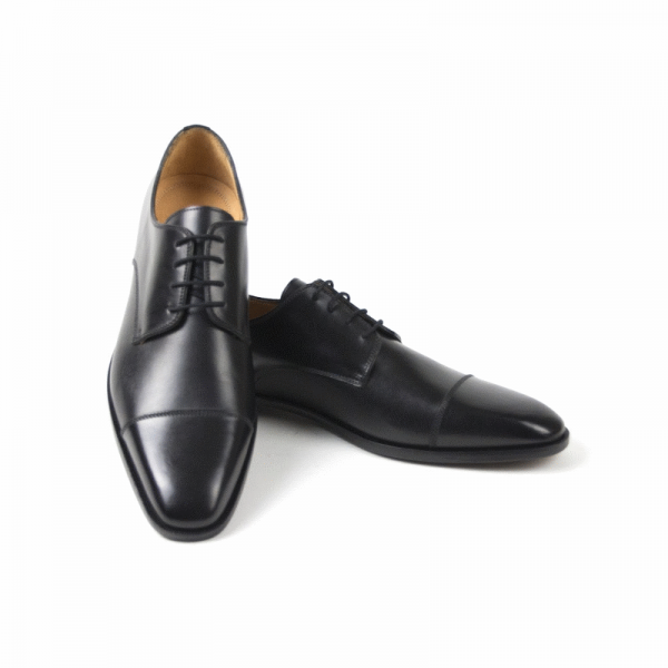 Zelli Enzo Cap Toe Shoes Black (25-553-BLK)