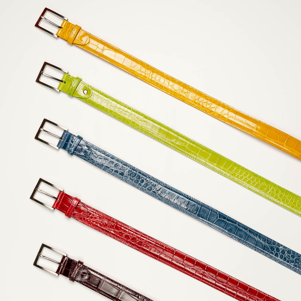 Zelli Alligator Belt Yellow (70-100-YEL)