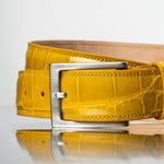Zelli Alligator Belt Yellow (70-100-YEL)