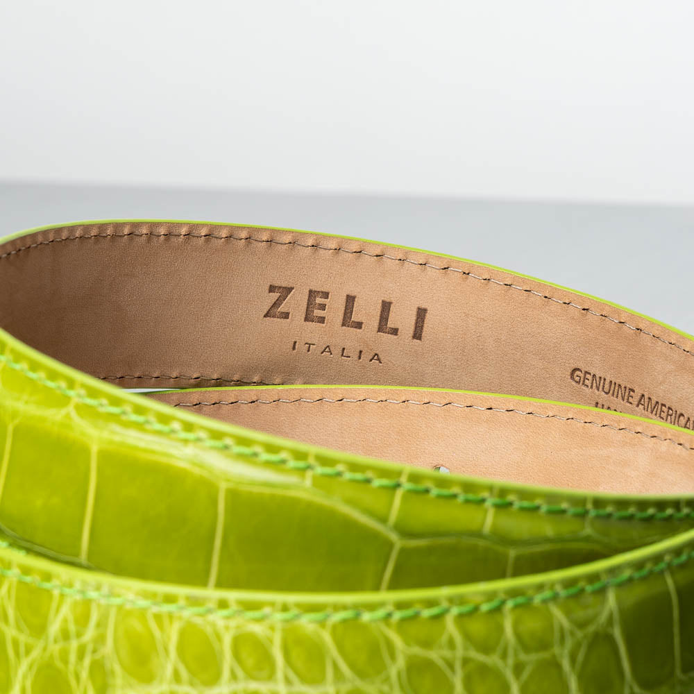 Zelli Alligator Belt Apple (70-100-APL)