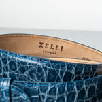 Zelli Alligator Belt Denim (70-100-DNM)