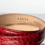 Zelli Alligator Belt Red (70-100-RED)