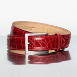 Zelli Alligator Belt Red (70-100-RED)