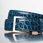 Zelli Alligator Belt Denim (70-100-DNM)