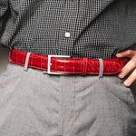 Zelli Alligator Belt Red (70-100-RED)
