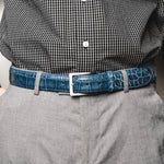 Zelli Alligator Belt Denim (70-100-DNM)