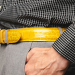 Zelli Alligator Belt Yellow (70-100-YEL)
